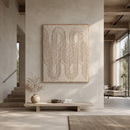 Cream Cotton Canvas Wall Art | Vical Home Tamar
