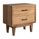 Hospitality furniture - Natural Wood 2-Drawer Bedside Table - www.oroatrade.com