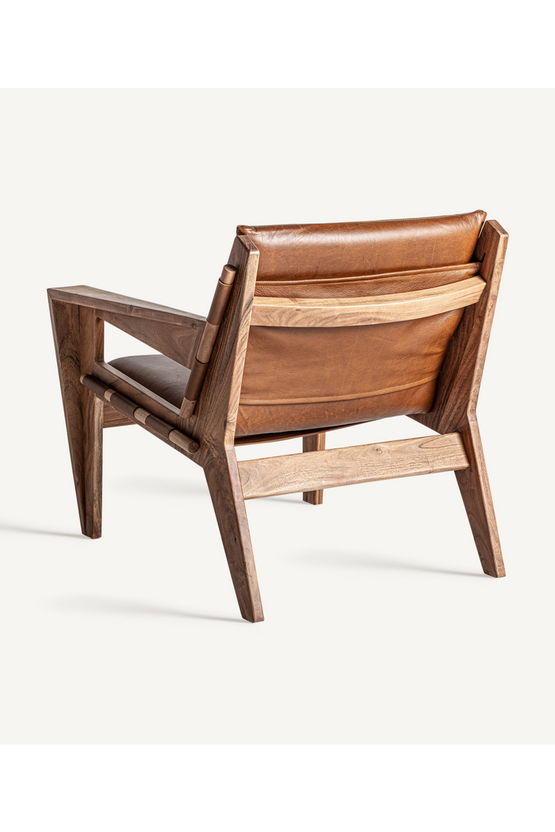 Acacia Framed Leather Armchair | Vical Home Melle | Oroatrade.com