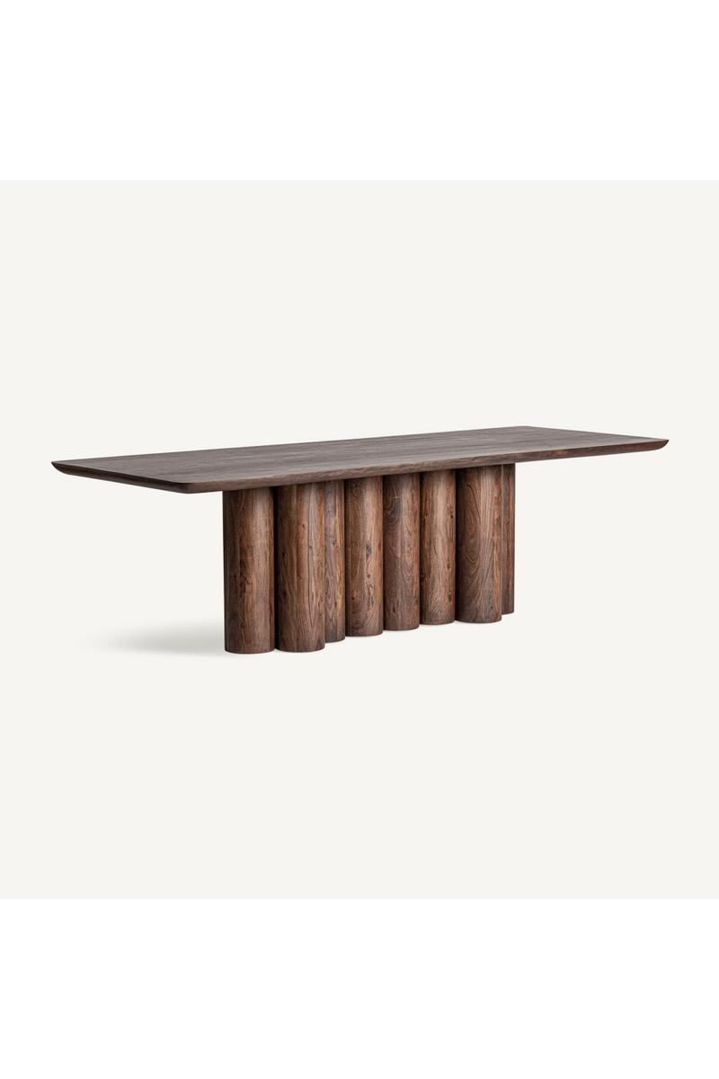 Brown Acacia Rectangular Dining Table | Vical Home Beke | Oroatrade.com