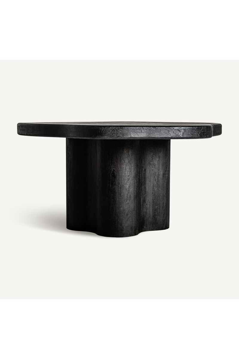 Black Acacia Chunky Dining Table | Vical Home Wortz | Oroatrade.com