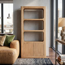 Oak Nordic Style Bookcase | Vical Home Saulge
