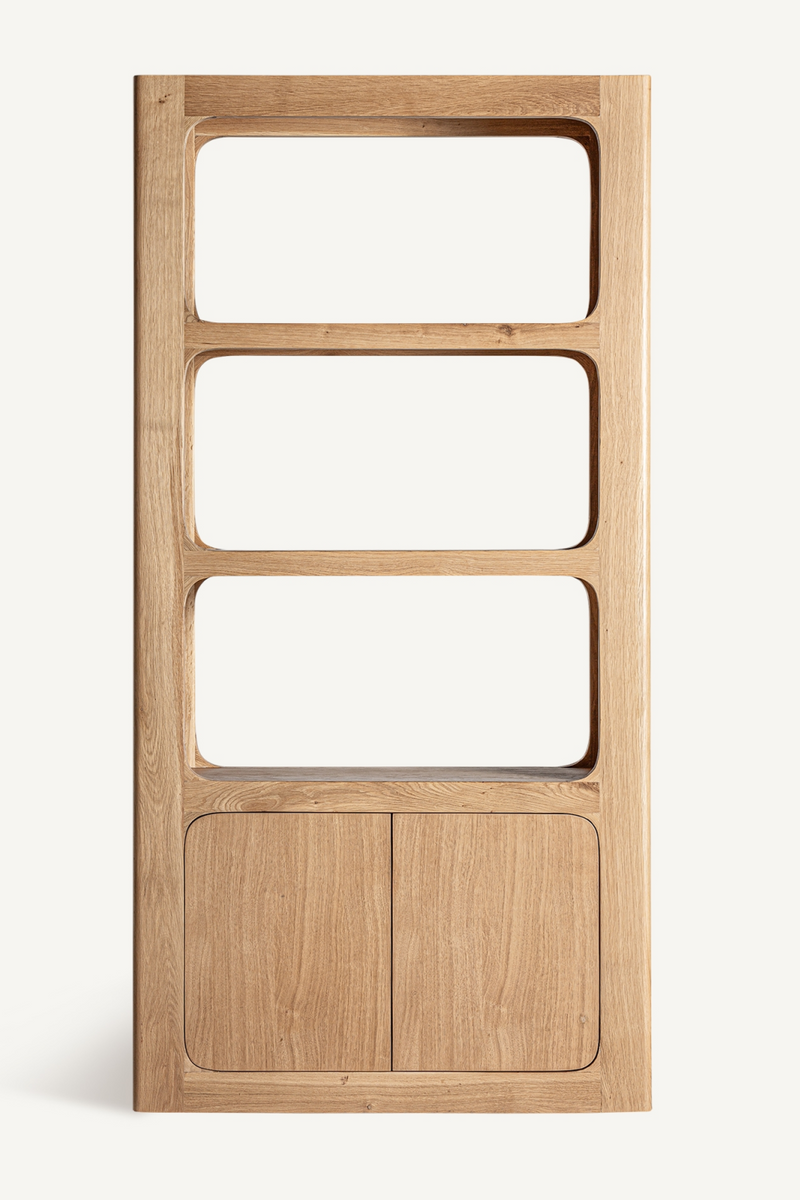 Oak Nordic Style Bookcase | Vical Home Saulge | Oroatrade.com