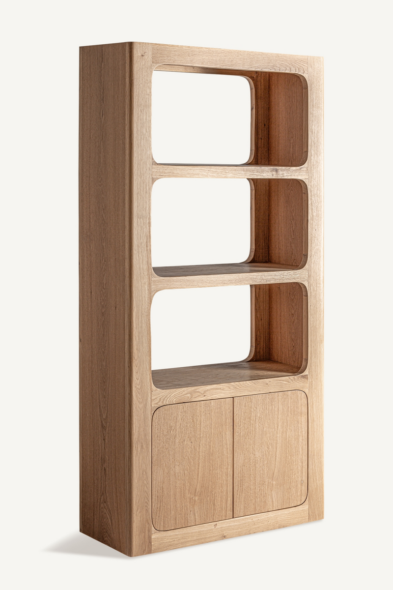 Oak Nordic Style Bookcase | Vical Home Saulge | Oroatrade.com