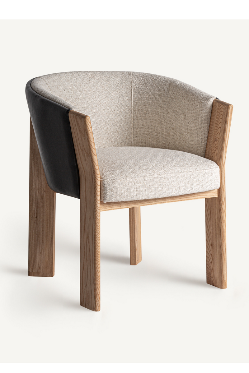 Leather Back Curve Accent Chair | Vical Home Nara | Oroatrade.com