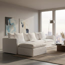 Hospitality furniture - White Linen Sofa - www.oroatrade.com