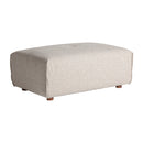 Hospitality furniture - Cream Upholstered Ottoman  - www.oroatrade.com