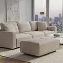 Hospitality furniture - Cream Upholstered Ottoman  - www.oroatrade.com