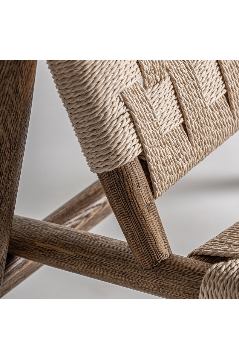 Woven Rope Boho Accent Chair | Vical Home Larreule | Oroatrade.com