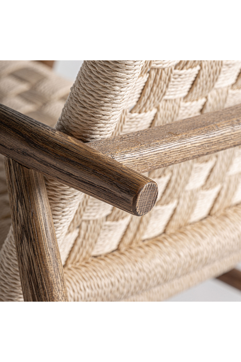 Woven Rope Boho Accent Chair | Vical Home Larreule | Oroatrade.com