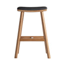 Black Leather Inspired Seat Stool | Vical Home Marciac