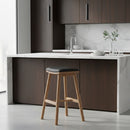 Black Leather Inspired Seat Stool | Vical Home Marciac