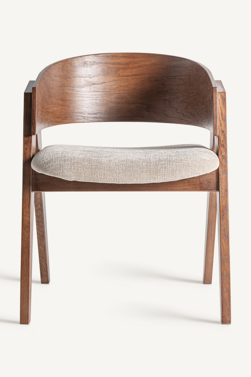 Oak V-Leg Accent Chair | Vical Home Madiran | Oroatrade.com