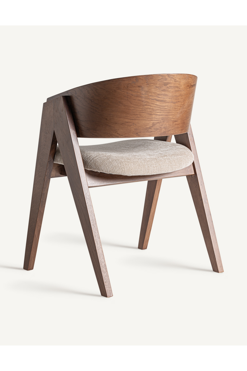 Oak V-Leg Accent Chair | Vical Home Madiran | Oroatrade.com