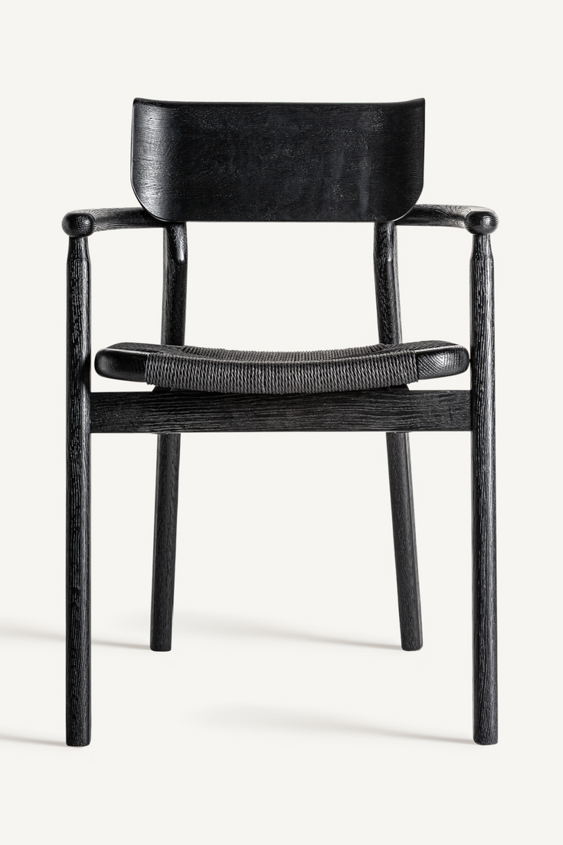 Black Oak Accent Chair | Vical Home Tasque | Oroatrade.com