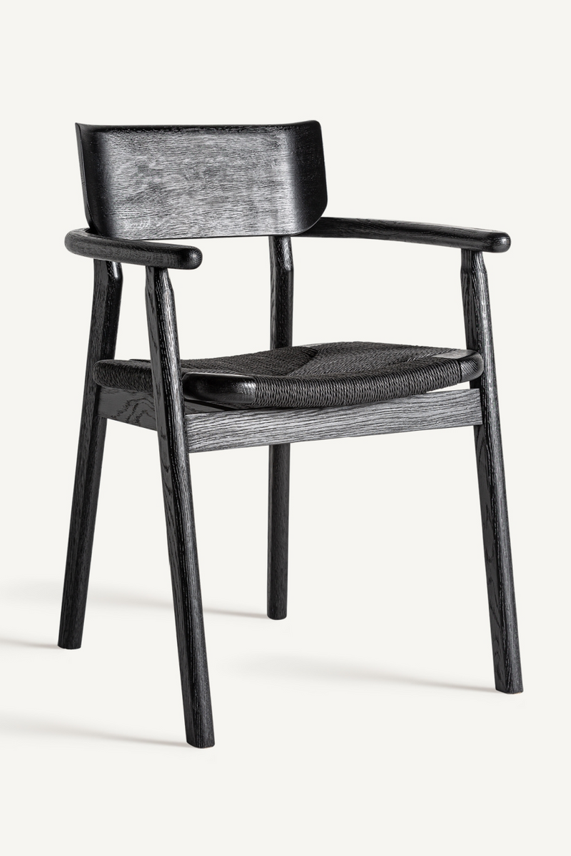 Black Oak Accent Chair | Vical Home Tasque | Oroatrade.com