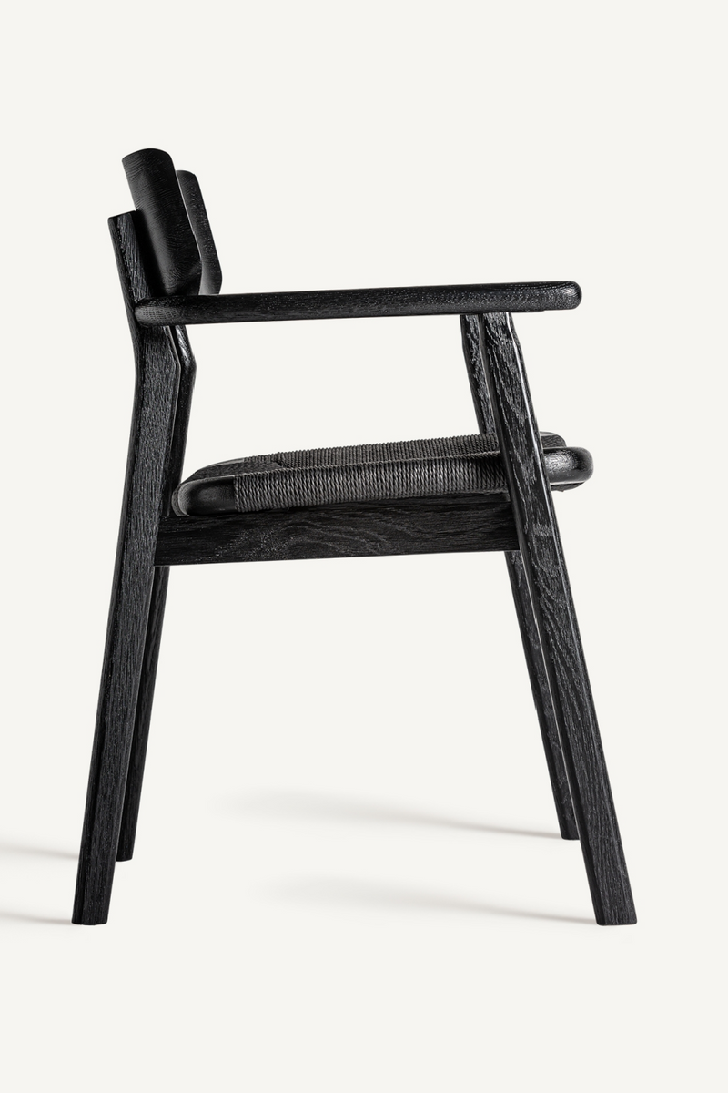 Black Oak Accent Chair | Vical Home Tasque | Oroatrade.com