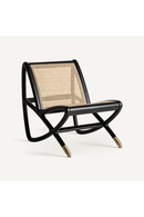 Black Ash Rattan Accent Chair | Vical Home Gladbeck | Oroatrade.com
