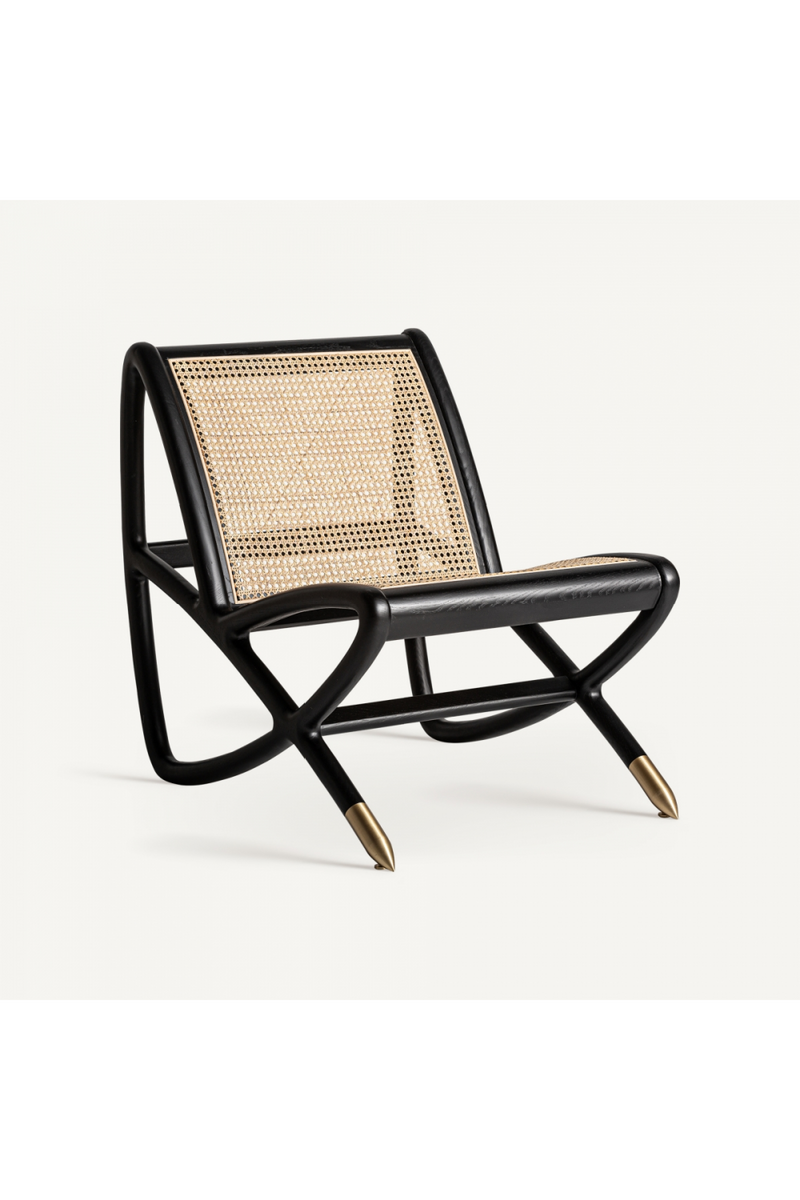 Black Ash Rattan Armchair | Vical Home Gladbeck | Oroatrade.com