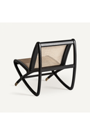 Black Ash Rattan Accent Chair | Vical Home Gladbeck | Oroatrade.com