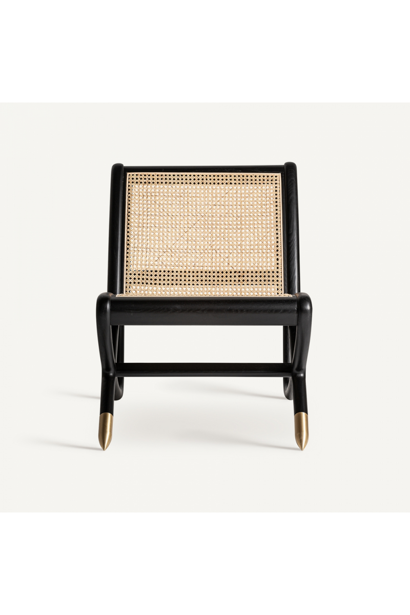 Black Ash Rattan Armchair | Vical Home Gladbeck | Oroatrade.com