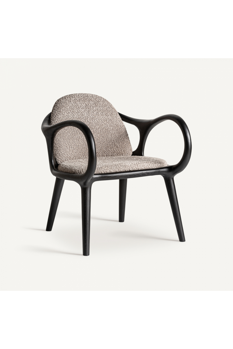 Black Art Deco Armchair | Vical Home Herten | Oroatrade.com