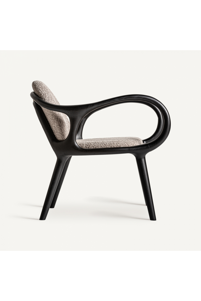 Black Art Deco Armchair | Vical Home Herten | Oroatrade.com