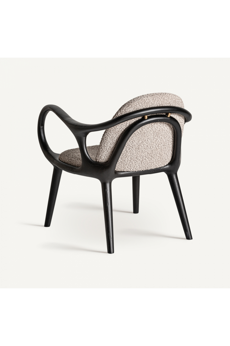 Black Art Deco Armchair | Vical Home Herten | Oroatrade.com