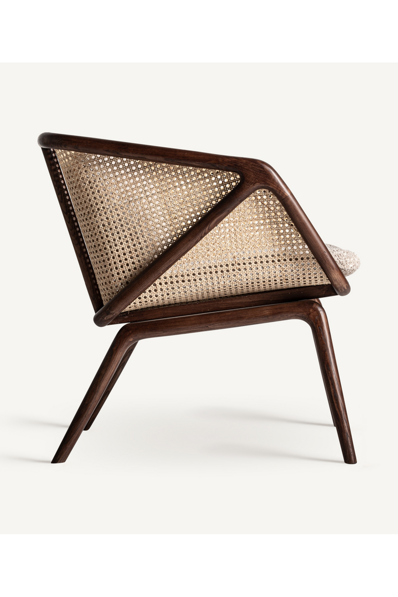 Canework Brown Wooden Armchair | Vical Home Anholt | Oroatrade.com