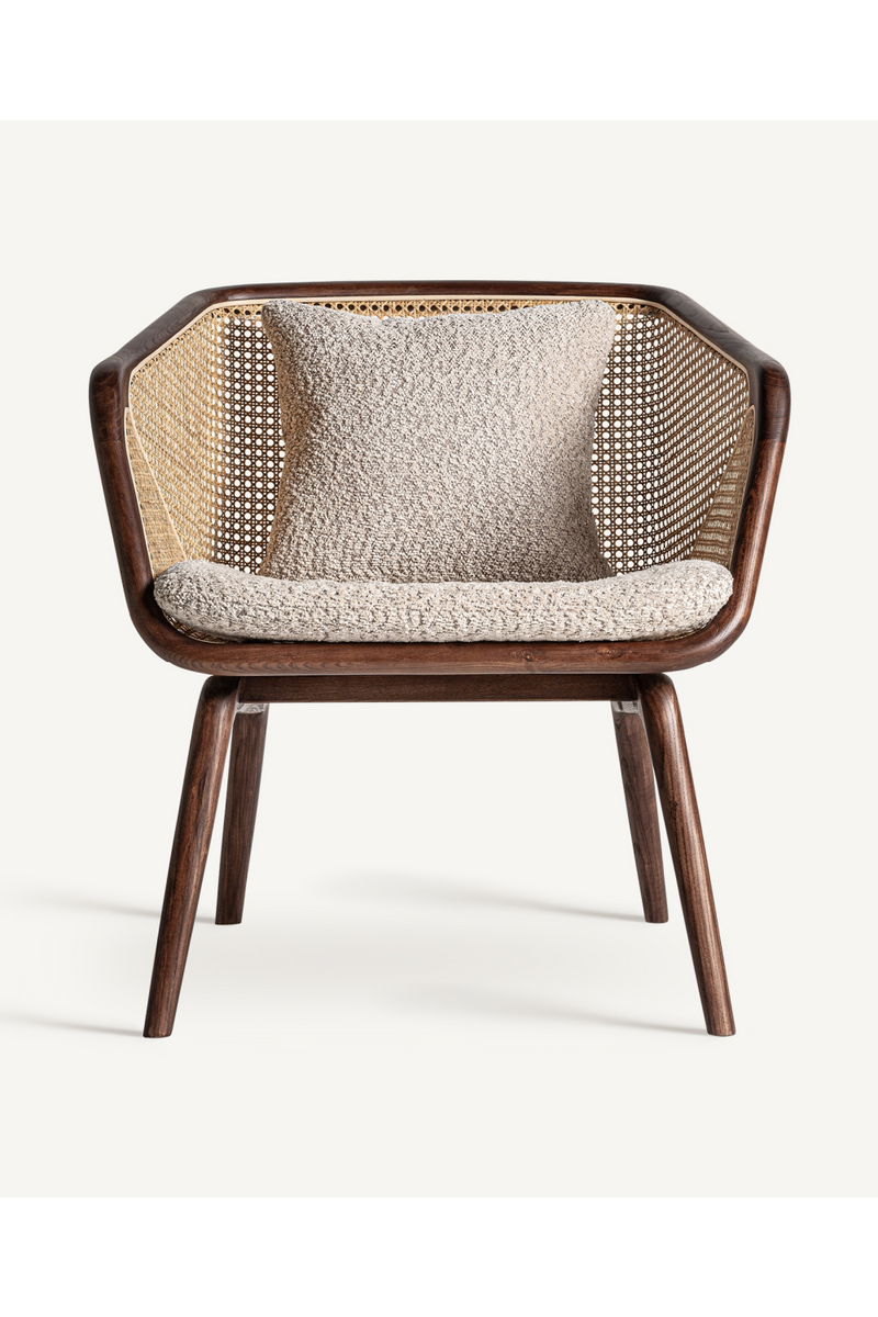 Canework Brown Wooden Armchair | Vical Home Anholt | Oroatrade.com