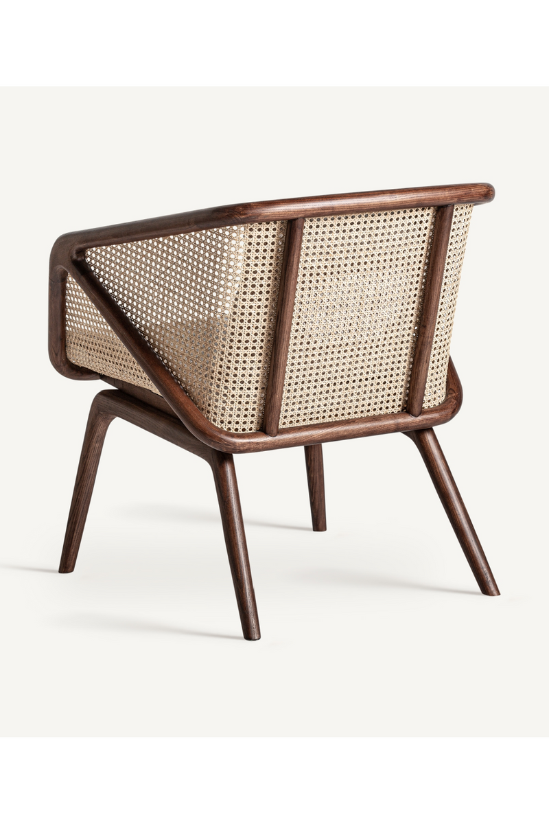 Canework Brown Wooden Armchair | Vical Home Anholt | Oroatrade.com