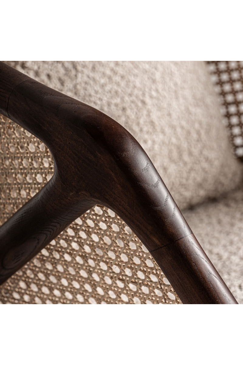 Canework Brown Wooden Armchair | Vical Home Anholt | Oroatrade.com