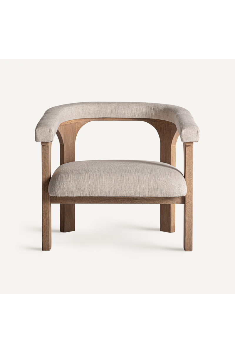 Mango Wood Curved Armchair | Vical Home Racoud | Oroatrade.com