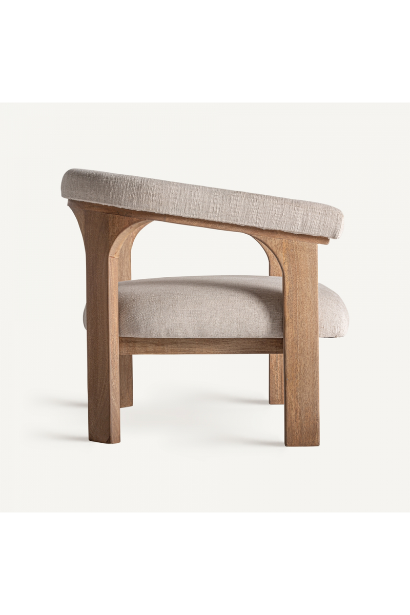 Mango Wood Curved Armchair | Vical Home Racoud | Oroatrade.com