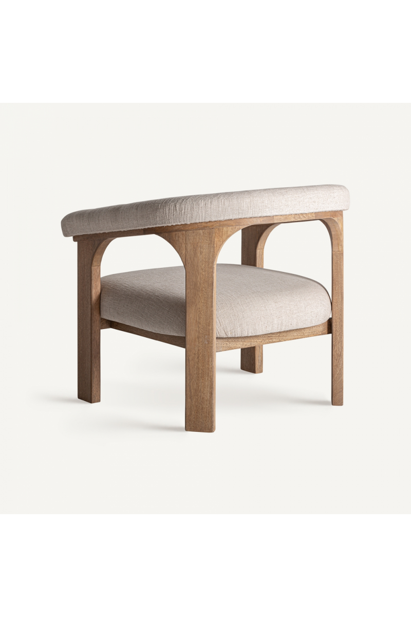 Mango Wood Curved Armchair | Vical Home Racoud | Oroatrade.com