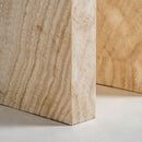Hospitality furniture - Travertine Arc Side Table - www.oroatrade.com