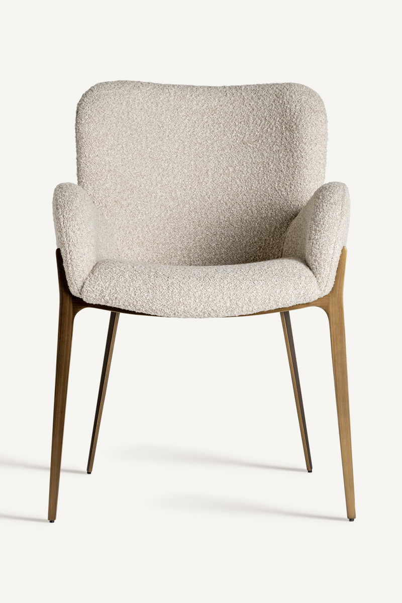 Beige Art Deco Accent Chair | Vical Home Besne | Oroatrade.com