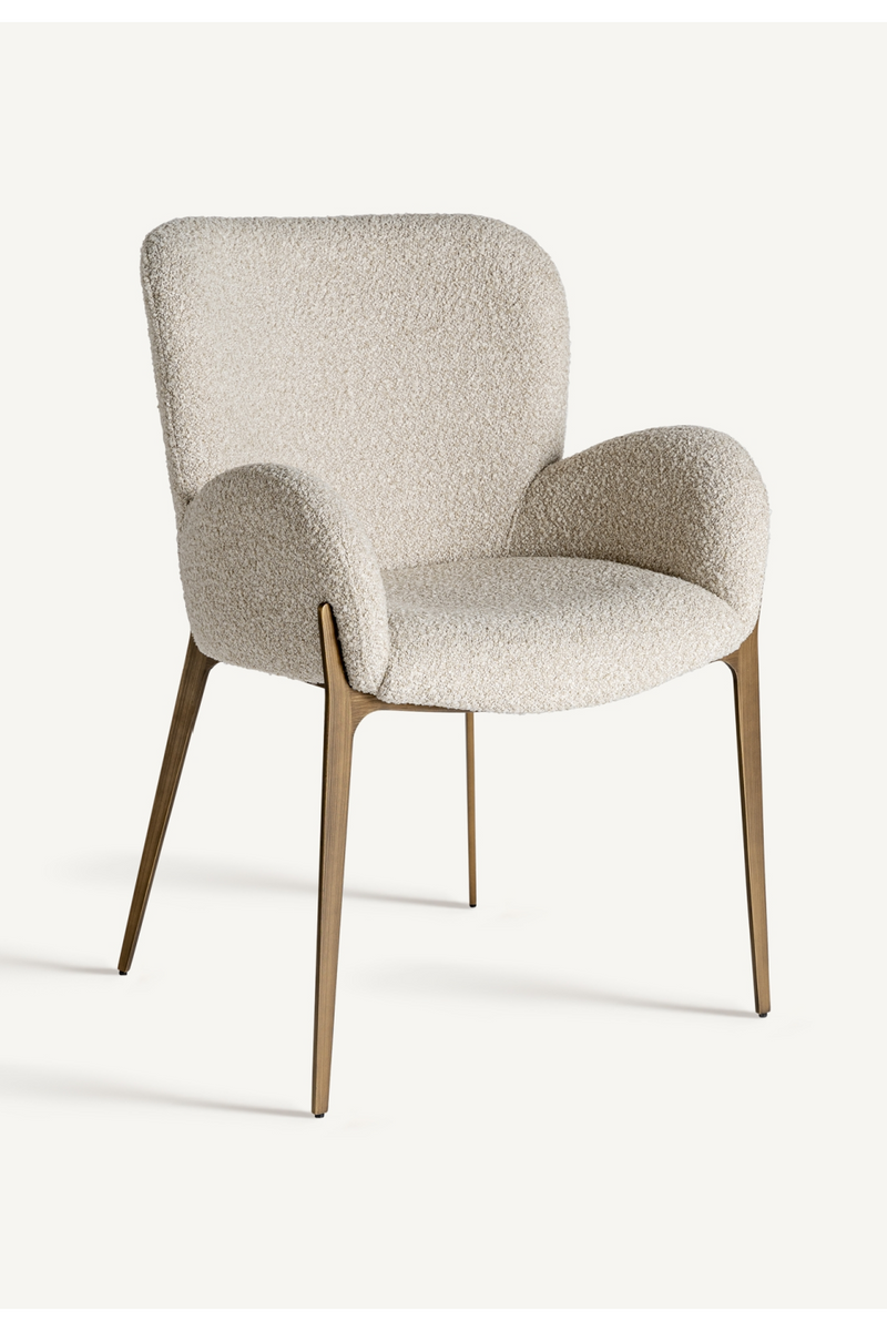 Beige Art Deco Accent Chair | Vical Home Besne | Oroatrade.com