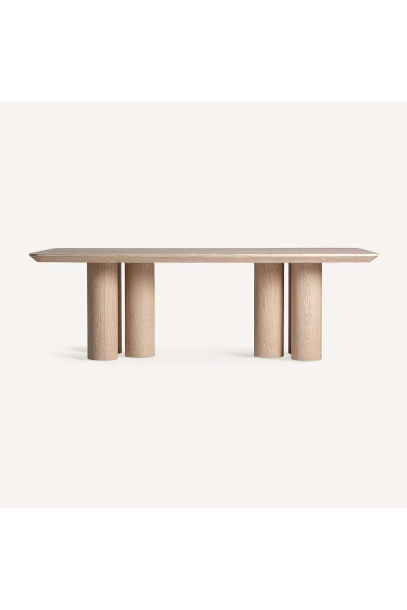 Beige Oak Rectangular Dining Table | Vical Home Prayssac | Oroatrade.com