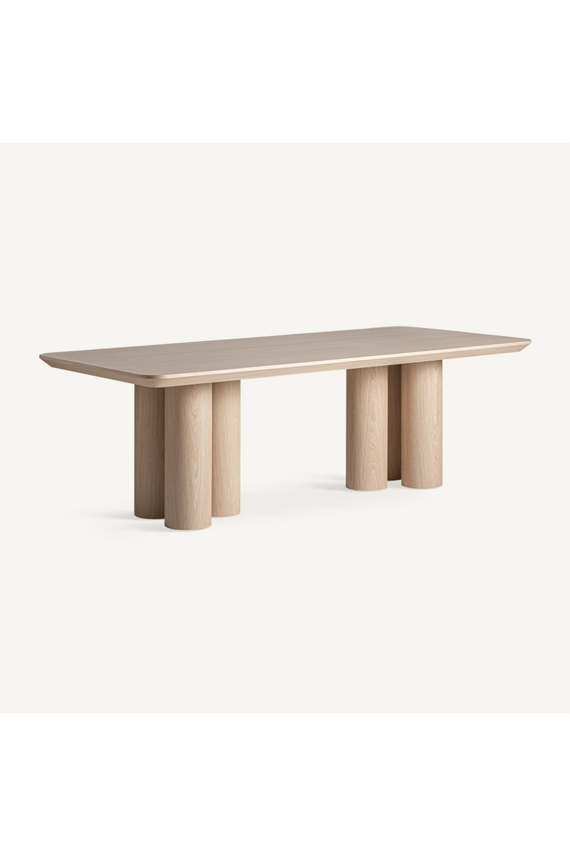 Beige Oak Rectangular Dining Table | Vical Home Prayssac | Oroatrade.com