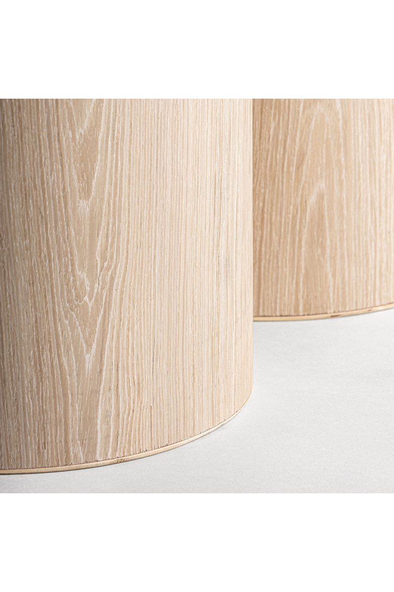 Cream Oak Round Dining Table | Vical Home Prayssac | Oroatrade.com