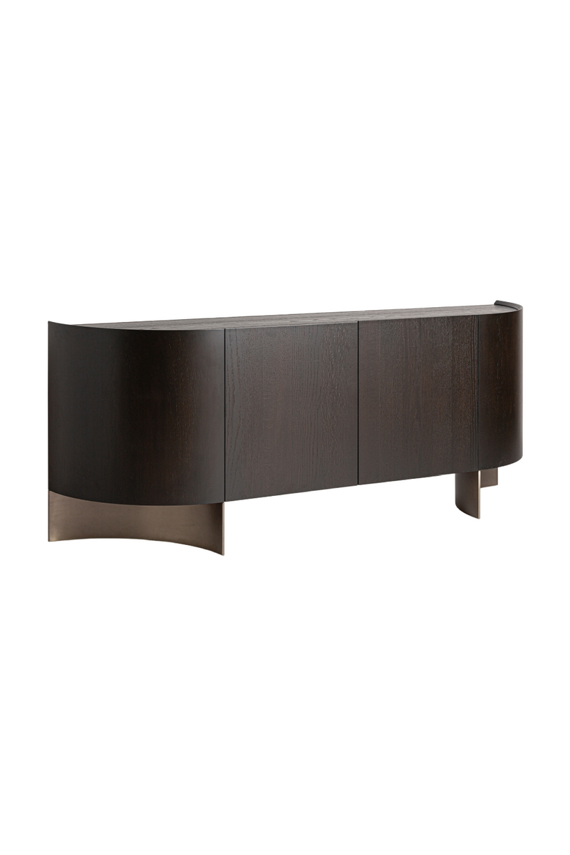 Brown Oak Art Deco Sideboard | Vical Home Neuvic | Oroatrade.com