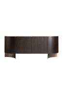 Brown Oak Art Deco Sideboard | Vical Home Neuvic | Oroatrade.com