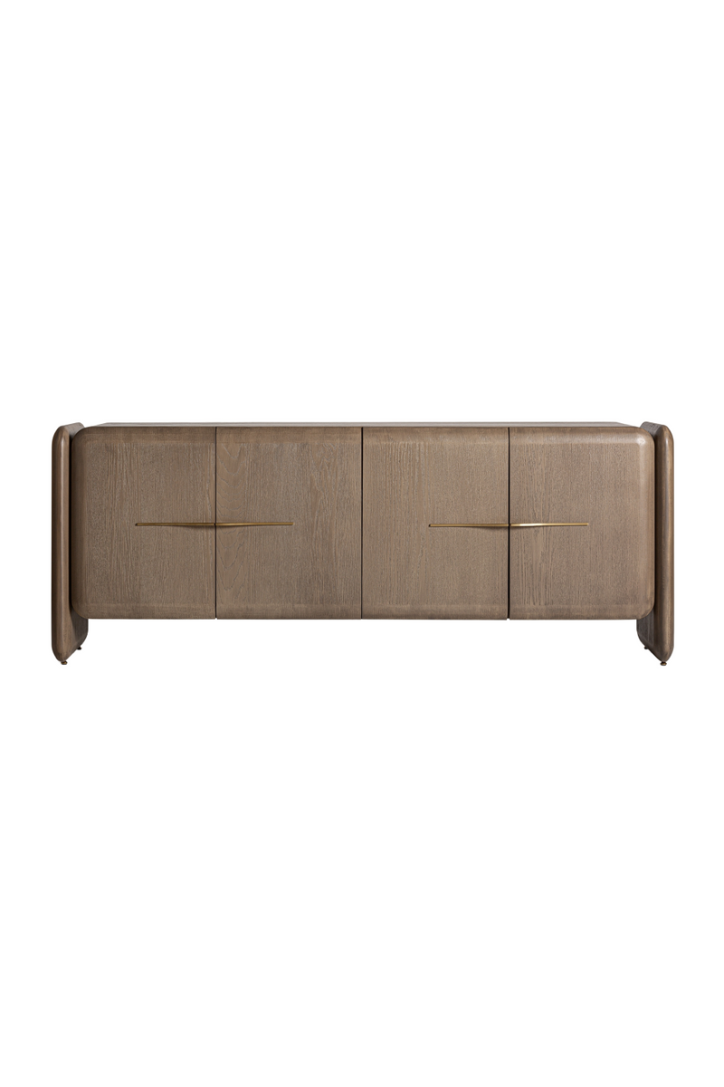 Brown Oak 4-Door Sideboard | Vical Home Ussel | Oroatrade.com