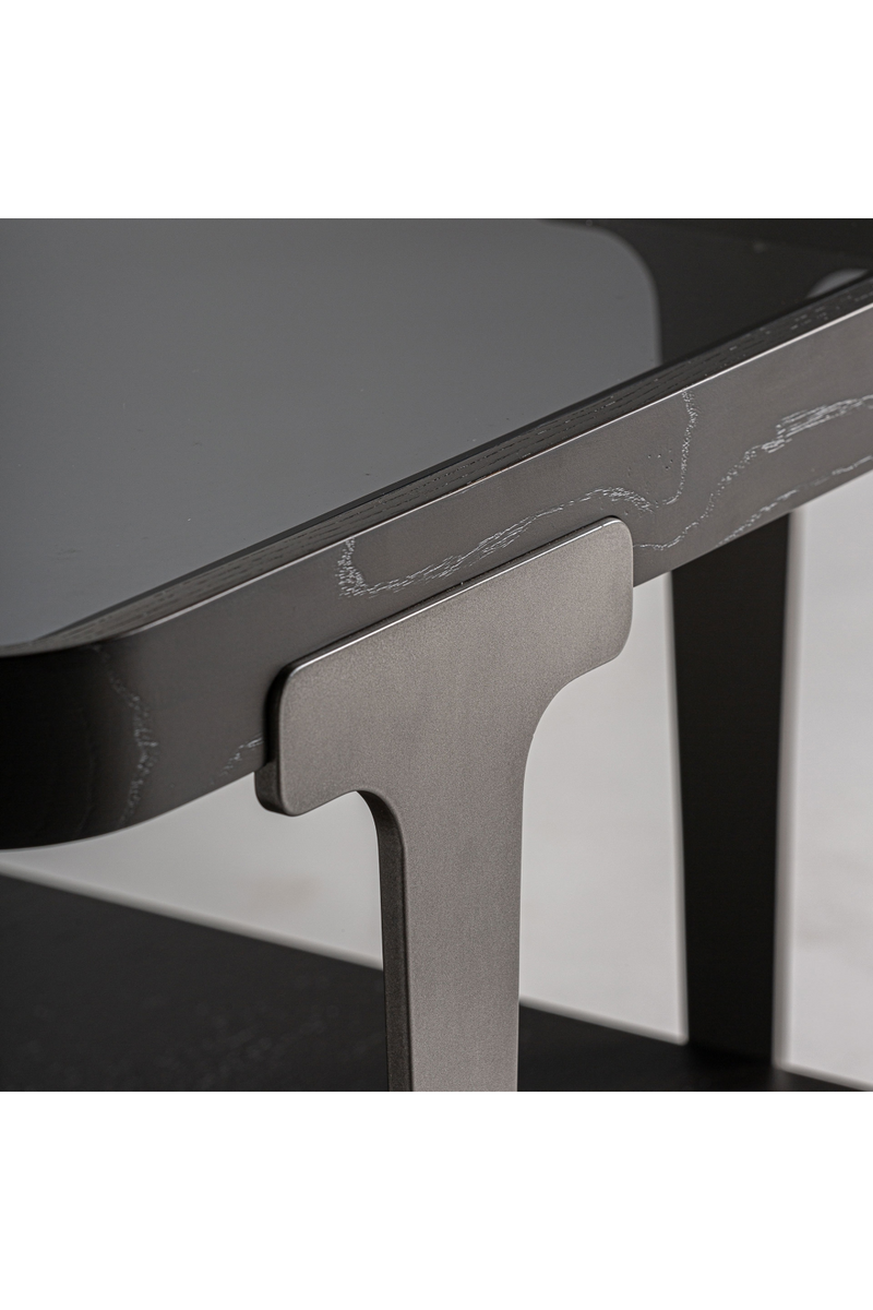 Brown Glass Top Side Table | Vical Home Breil | Oroatrade.com