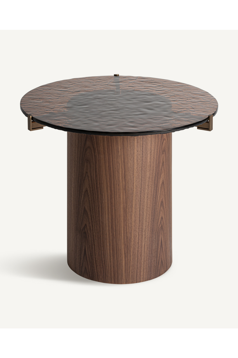 Brown Pedestal Side Table | Vical Home Giswil | Oroatrade.com