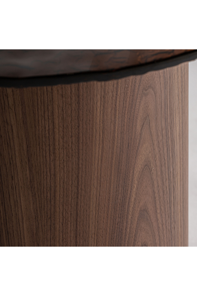 Brown Pedestal Side Table | Vical Home Giswil | Oroatrade.com