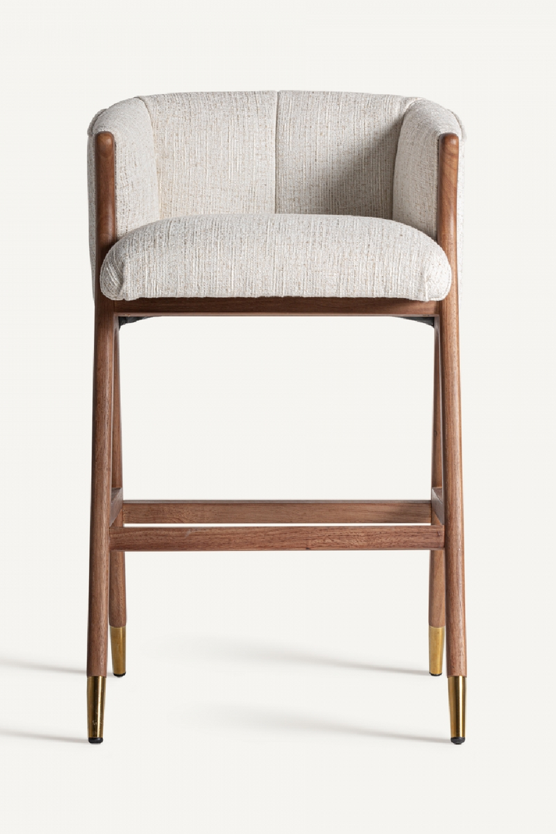 Beige Curved Bar Stool | Vical Home Douze | Oroatrade.com