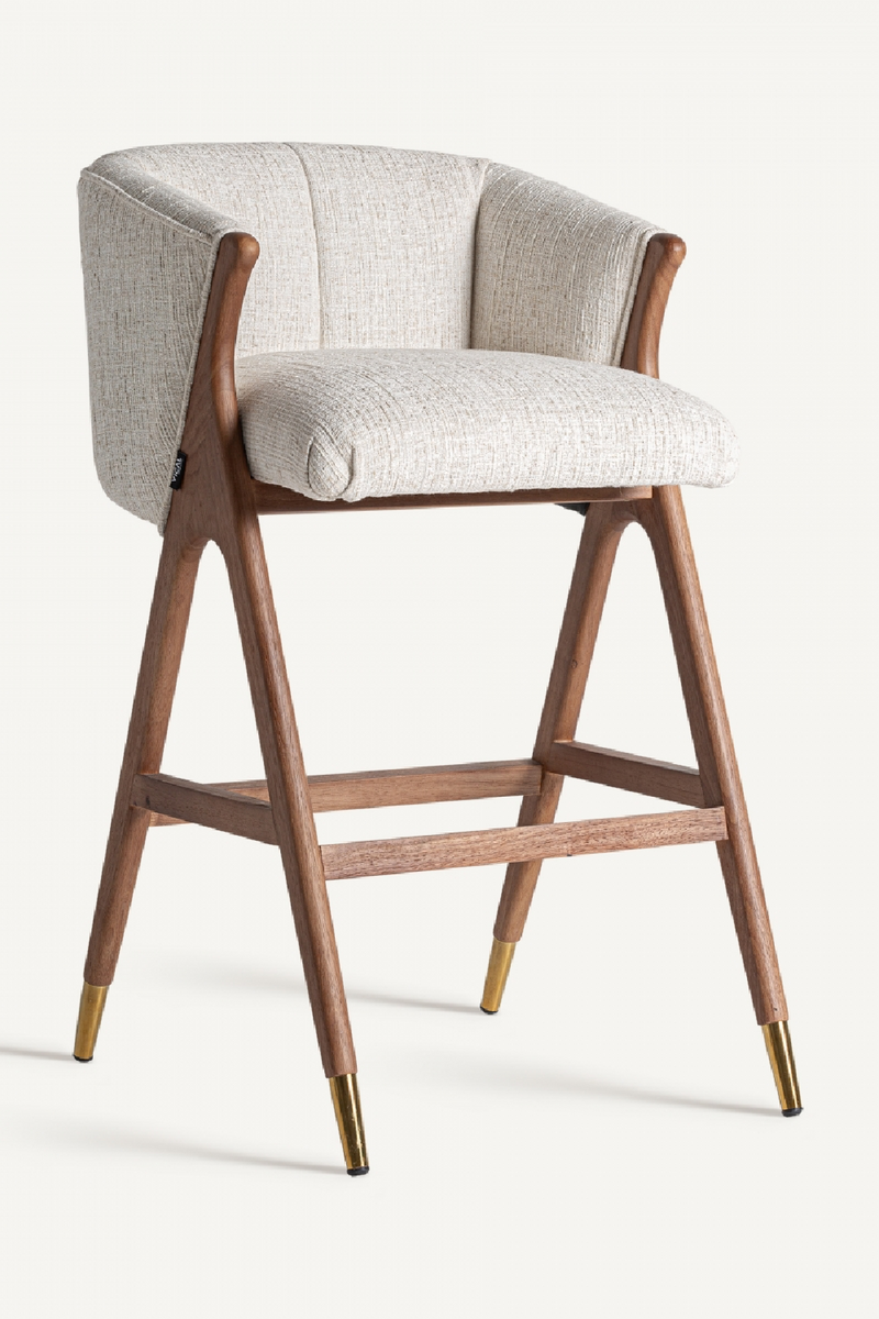 Beige Curved Bar Stool | Vical Home Douze | Oroatrade.com