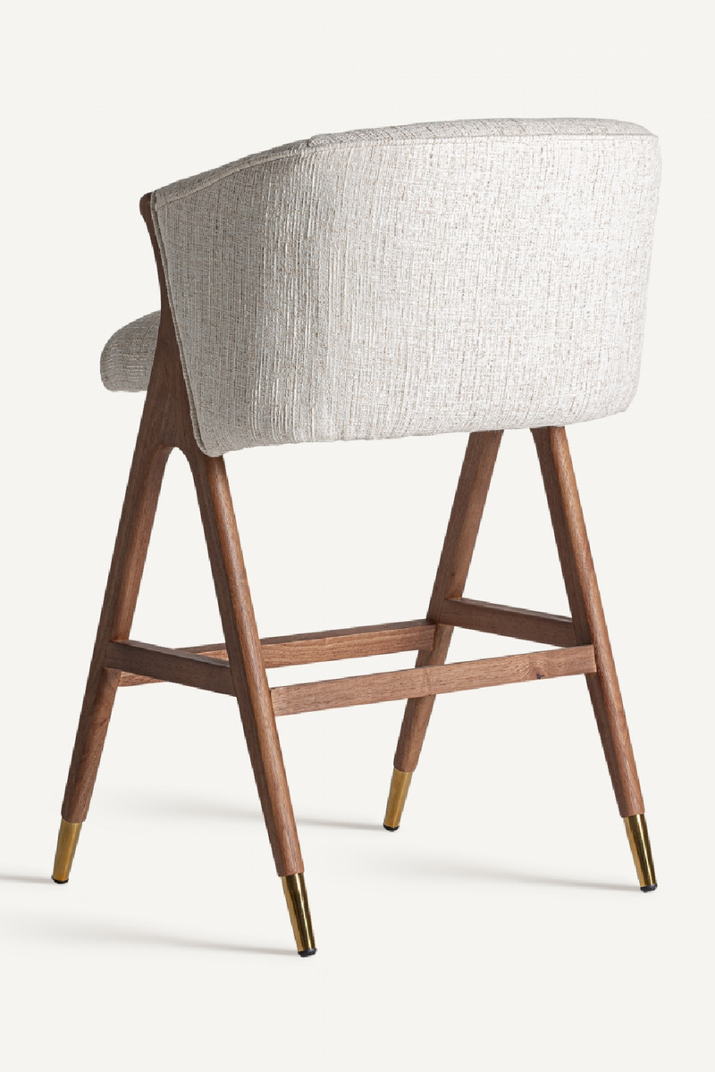 Beige Curved Bar Stool | Vical Home Douze | Oroatrade.com